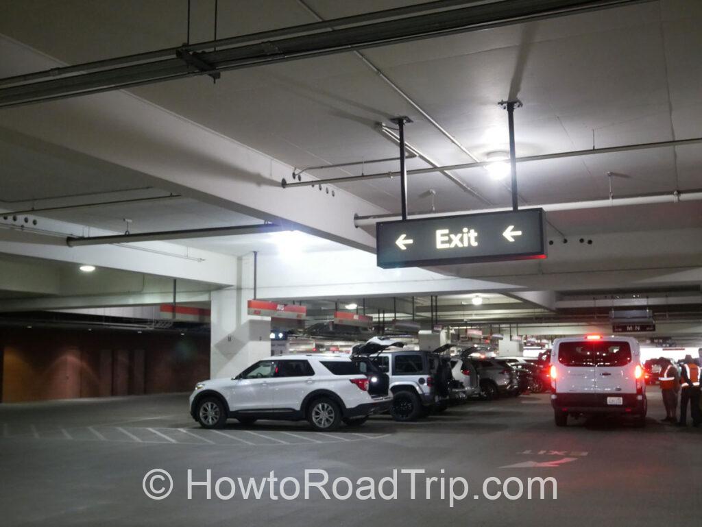 to exit budget parking at PHX