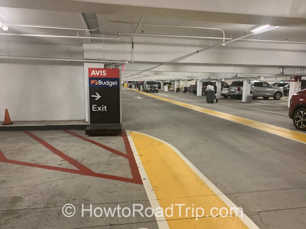 budget parking exit
