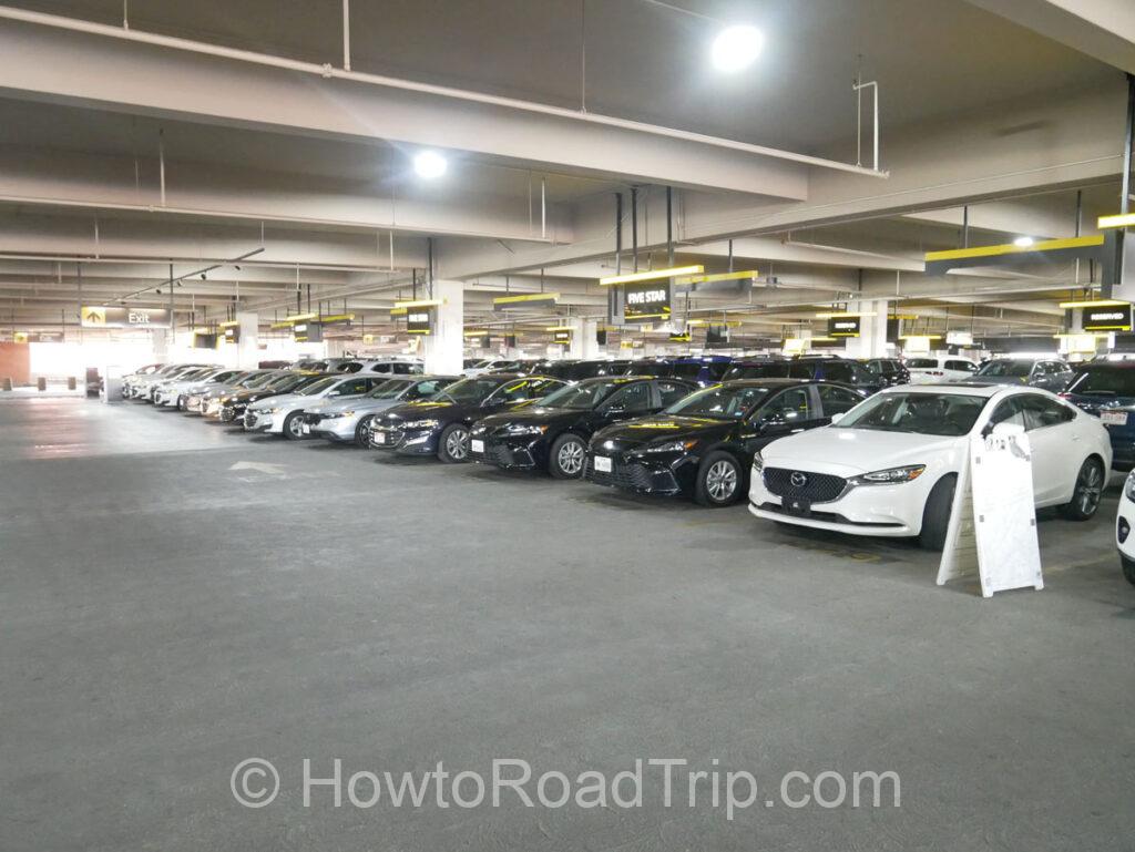 hertz LAS parking