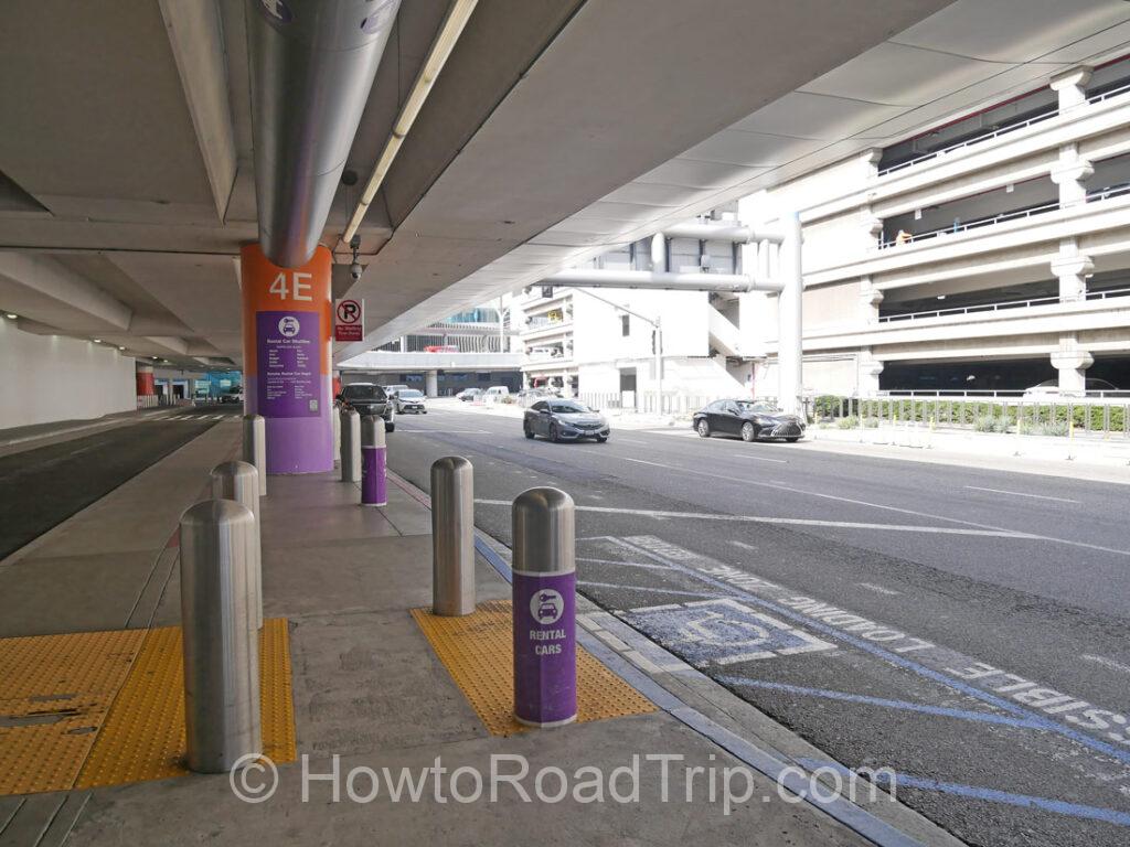 rent a car shuttle bus stop